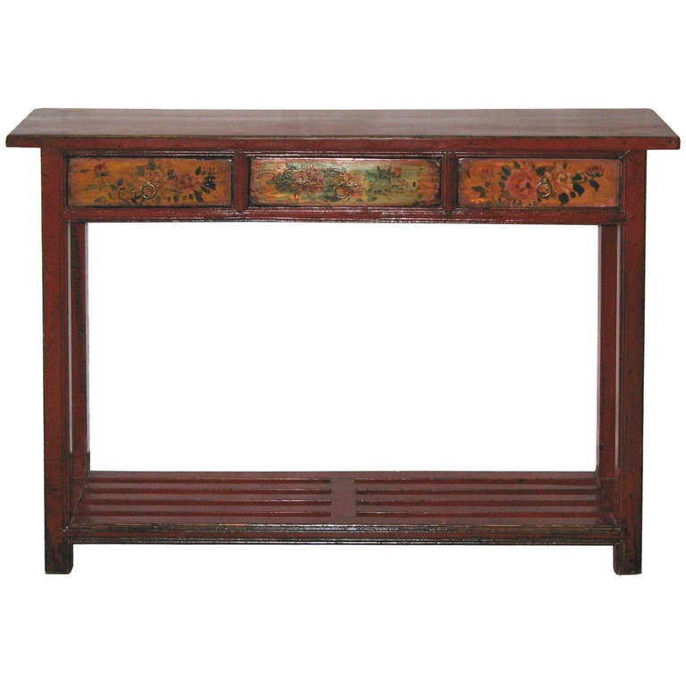 Shanxi 3 Drawer Console Table
