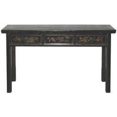 3 Drawer Painted Console Table