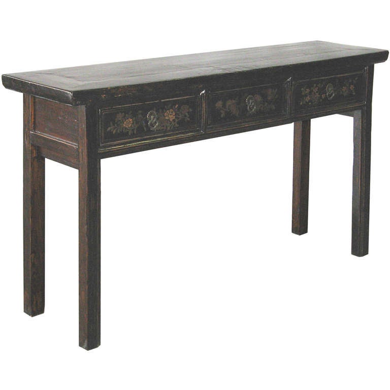3 Drawer Painted Console Table
