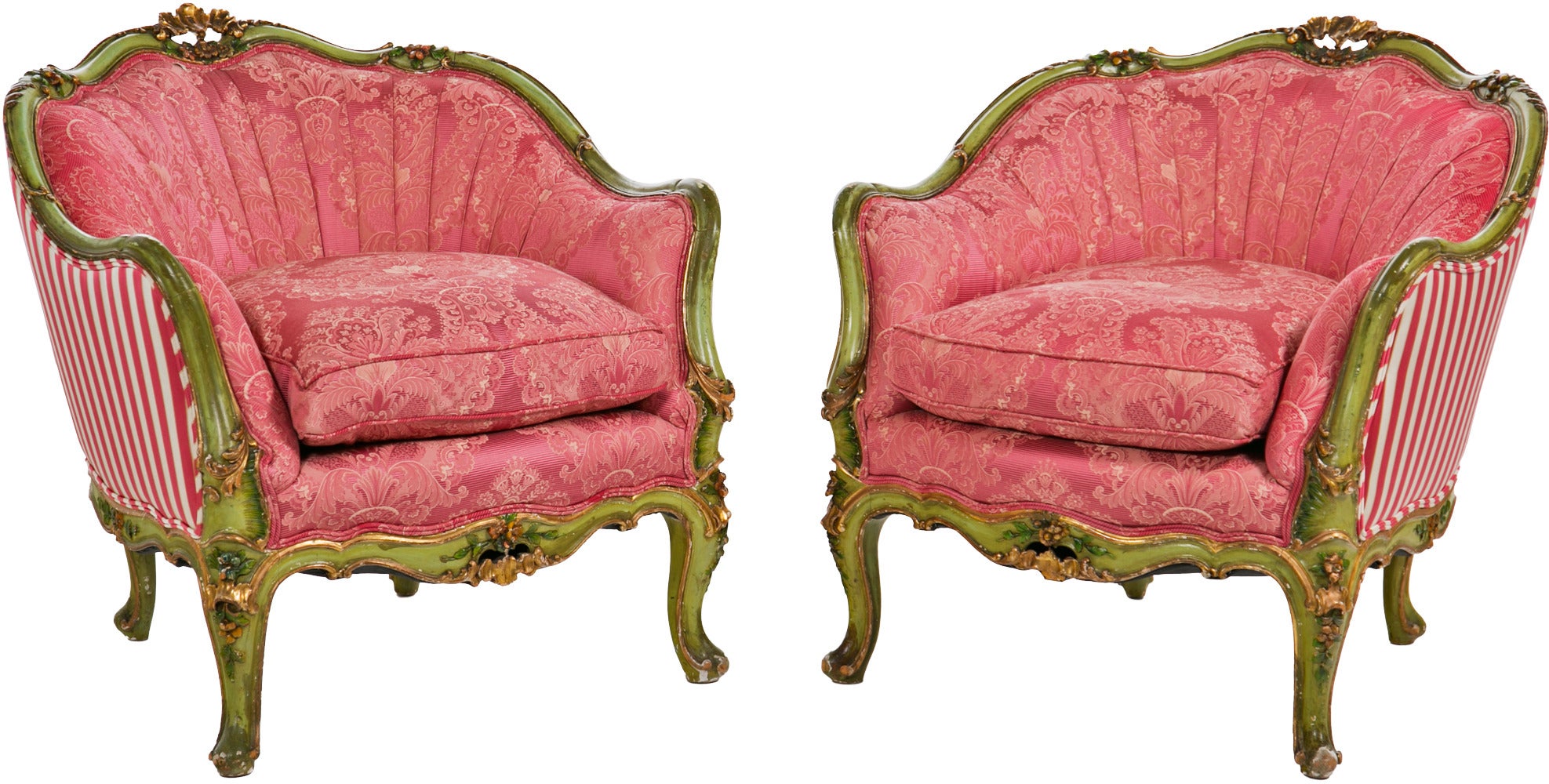 Venetian Club Chairs (Bergeres)