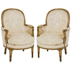 Pair of French Club Chairs (Bergers)