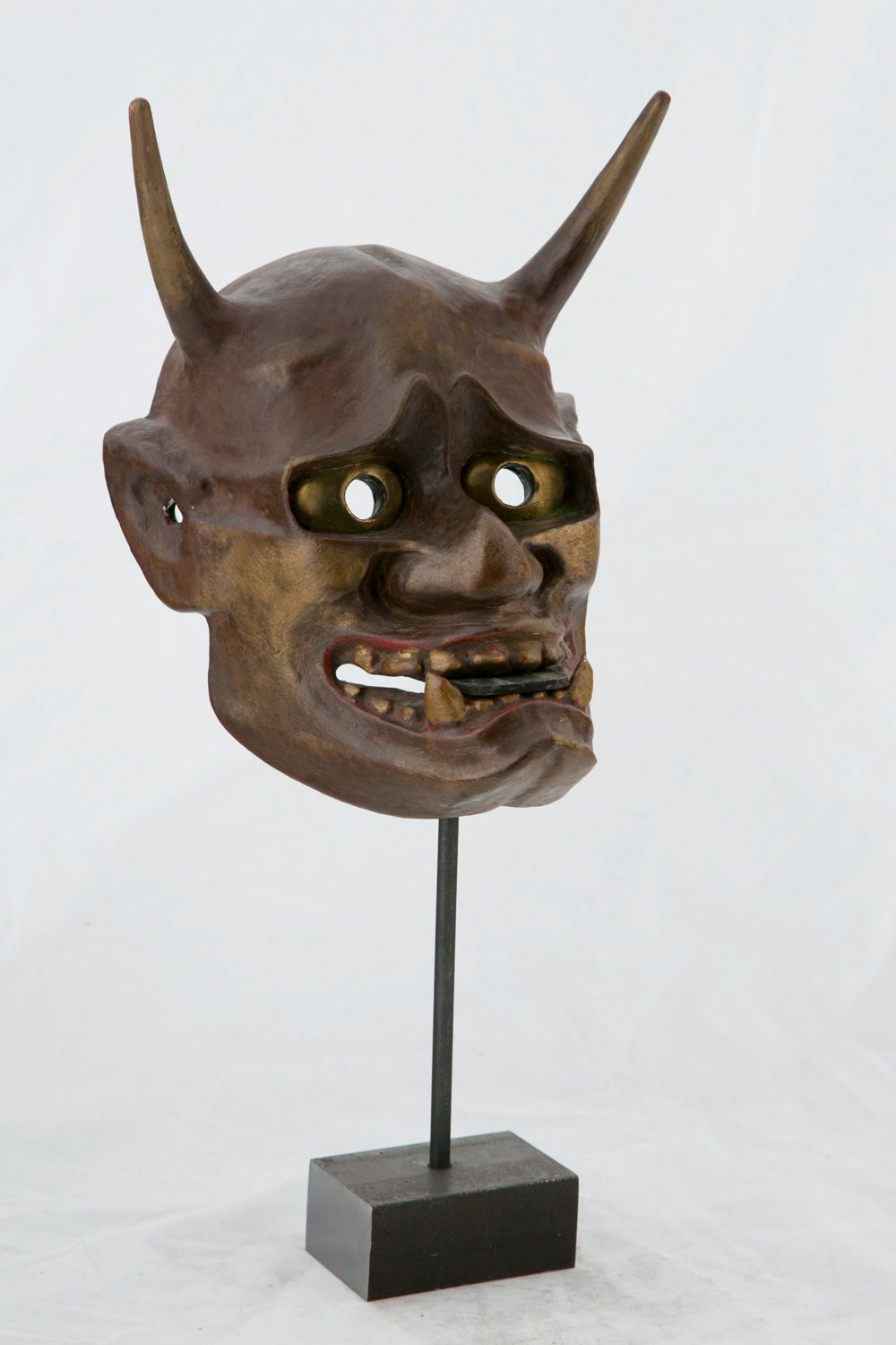 Vintage Noh Mask on Stand at 1stDibs