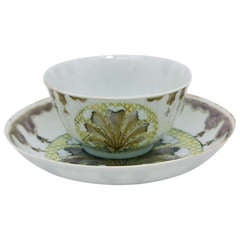 Very Rare Pronk Chinese Export Porcelain  Cup and Saucer