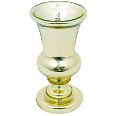 Gold Mercury Glass Goblet