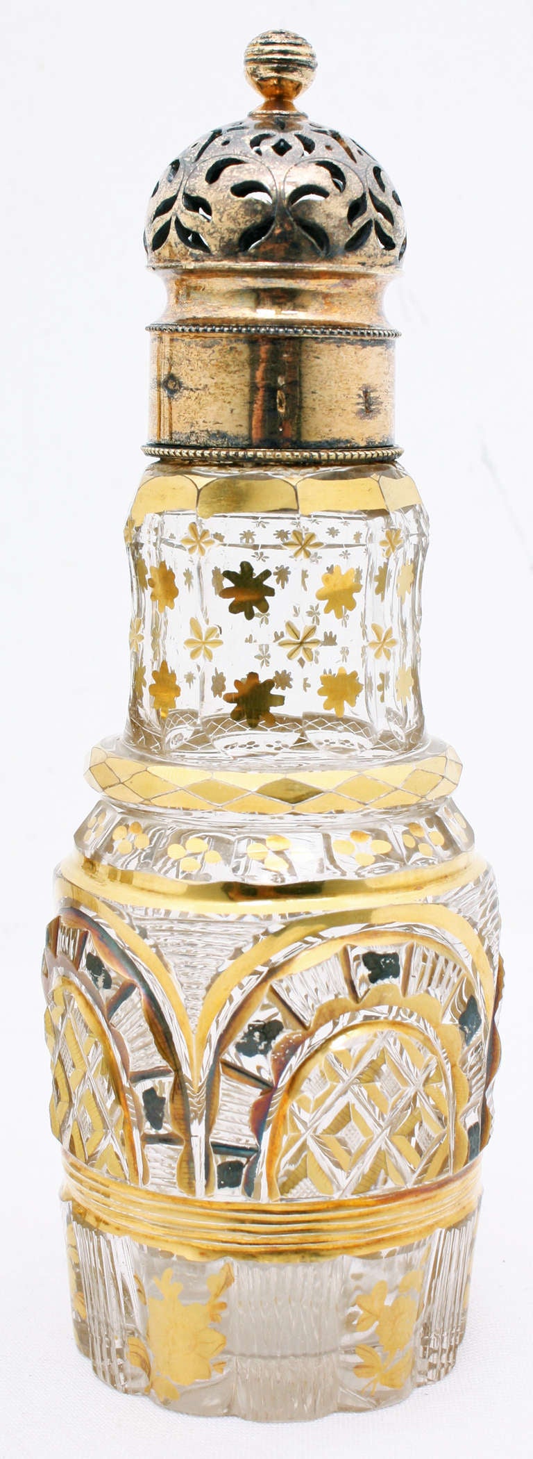 Russian Cut and Gilt Crystal with Gilt Silver Mounts