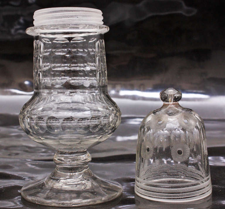 Victorian Glass Sugar Castor, Urn-Form
