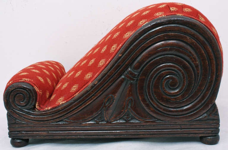 19th Century Swedish Empire Gout Stool