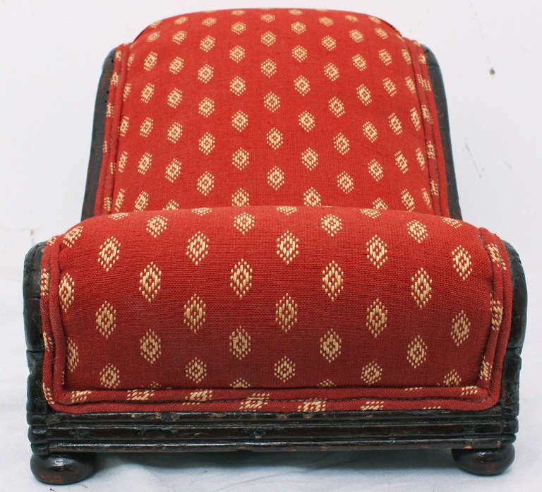 Wood Swedish Empire Gout Stool