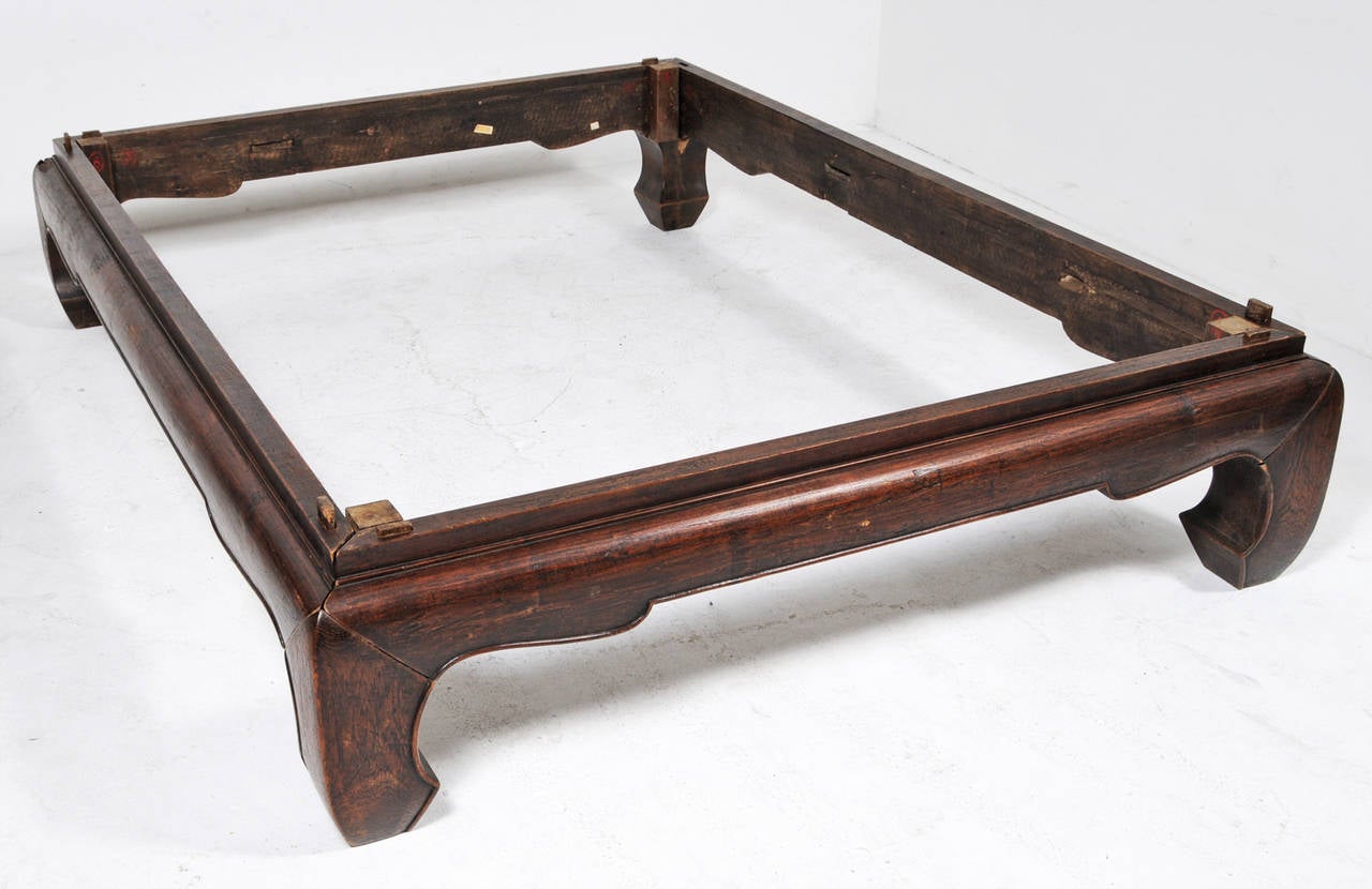 Wood Large South East Asian Kang Table or Bed, circa 1880