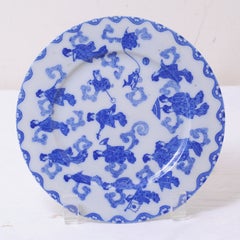 Blue and White Japanese Porcelain Dish