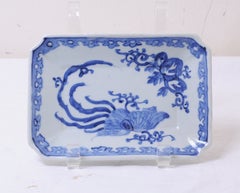 Japanese Blue and White Porcelain Imari Dish