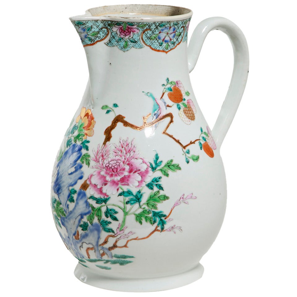 Large Chinese Export Pitcher