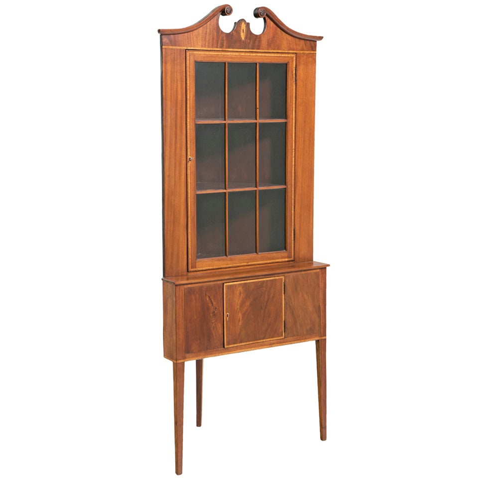 Pair of Federal Style Corner Cabinets