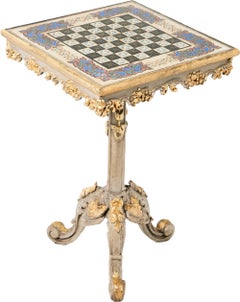 A 19th Century Italian Painted and Gilt Game Table