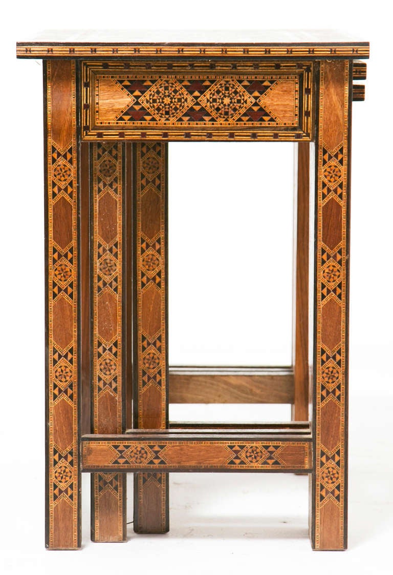 20th Century Syrian Inlaid Nesting Tables