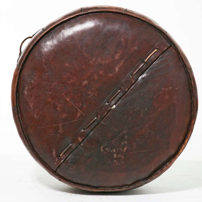 20th Century Vintage Leather Ottoman