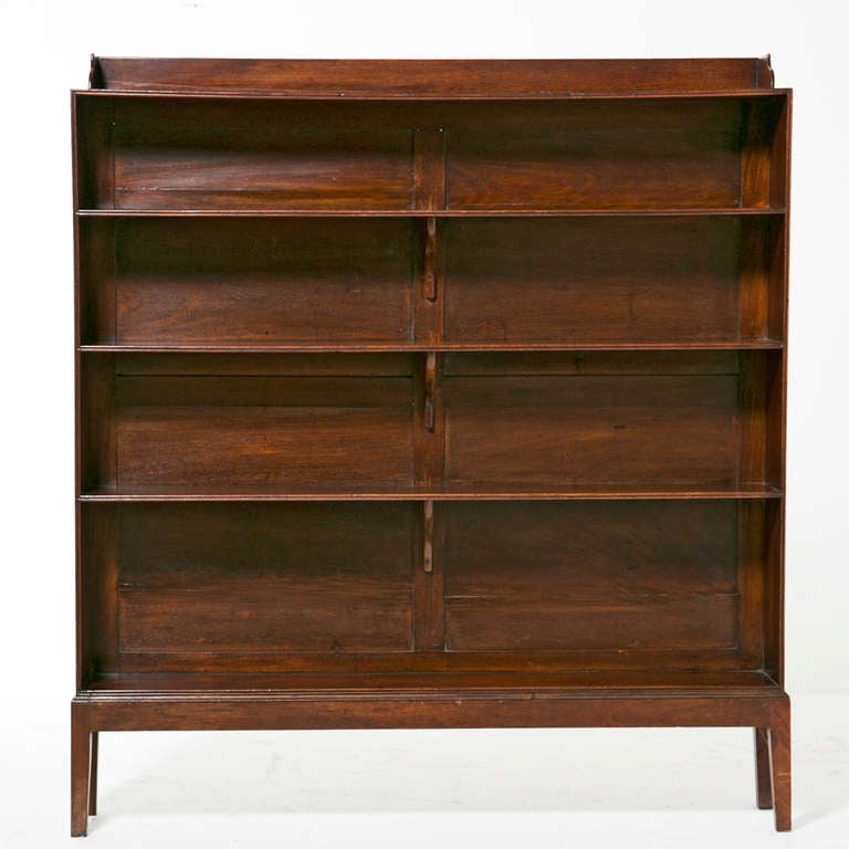 19th Century A Shallow English Mahogany Bookcase George III / Regency