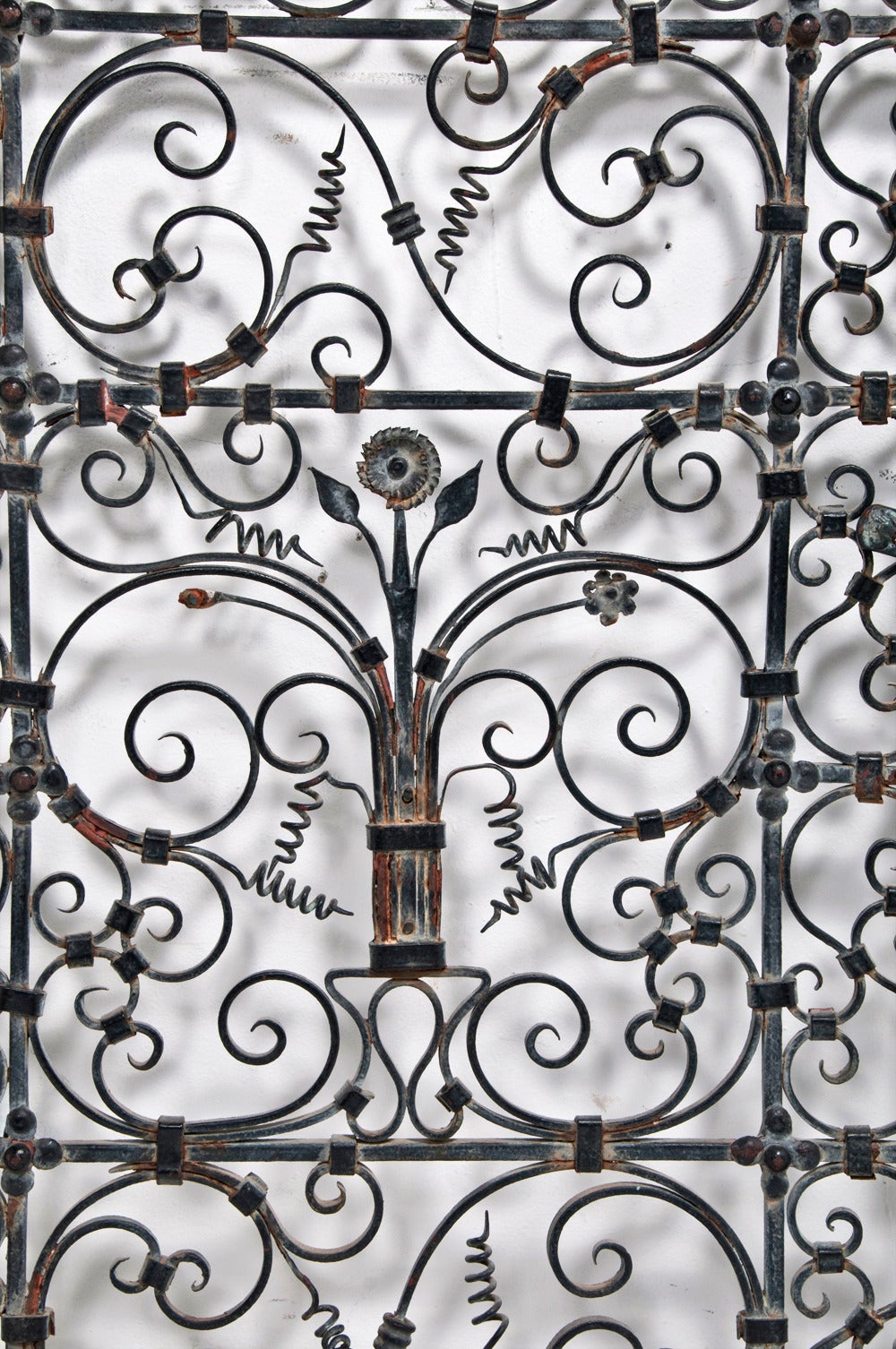 Empire French or Spanish Wrought Iron Garden Gate, circa 1820