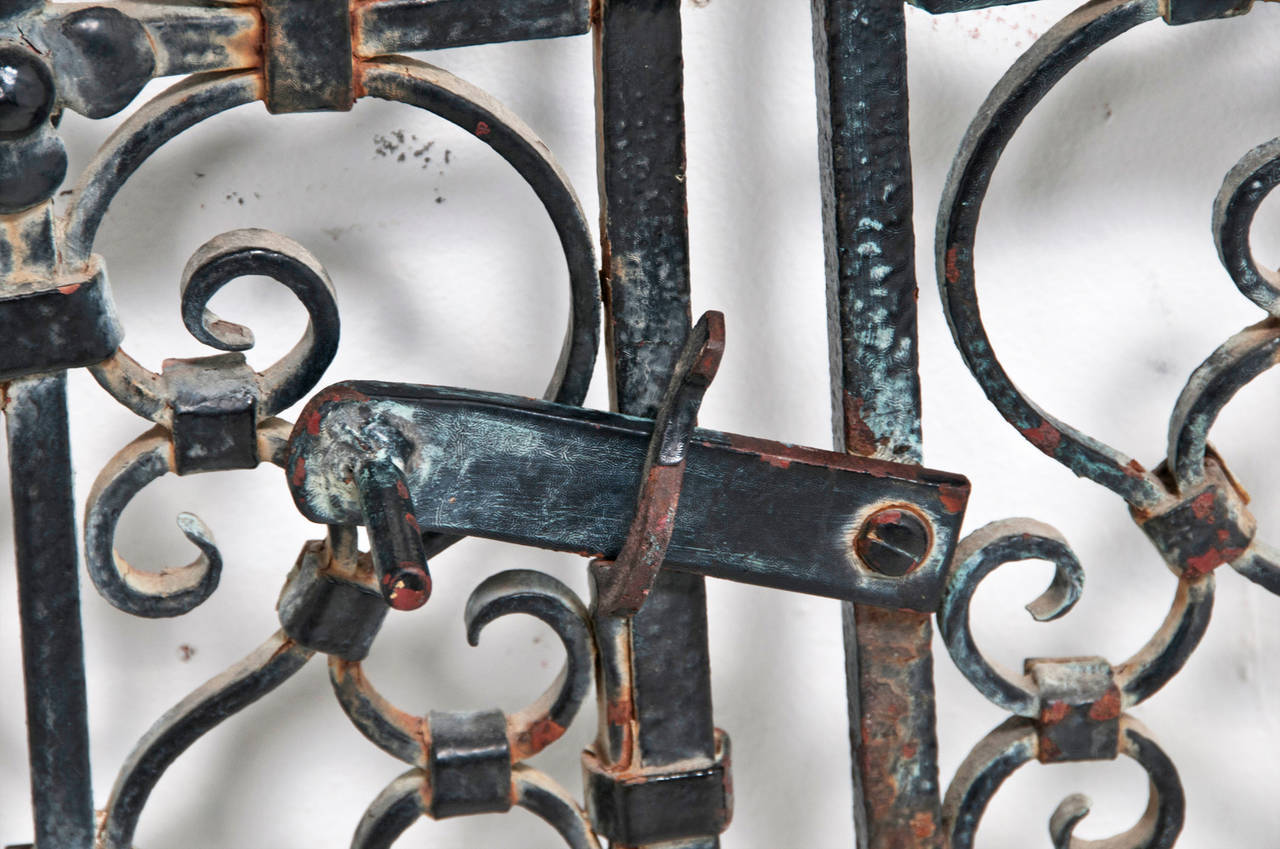 19th Century French or Spanish Wrought Iron Garden Gate, circa 1820
