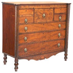 Antique Excellent Scottish Mahogany Chest with Hat Drawer, circa 1840