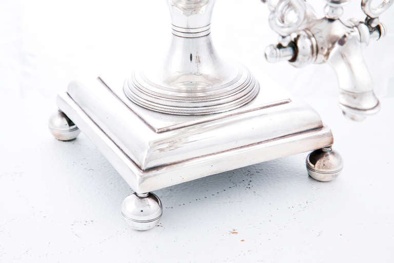 British Regency Silver Plate Hot Water Urn