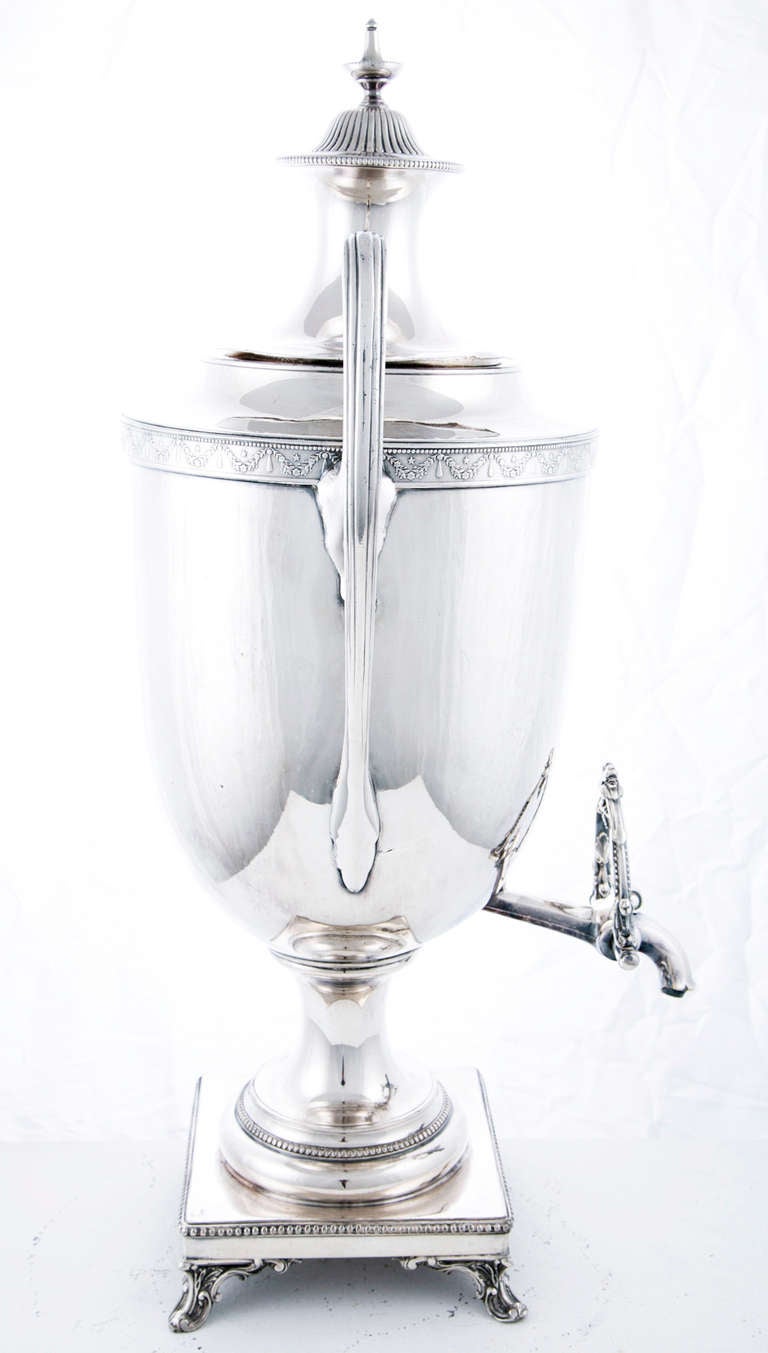Victorian English Silver Plate Hot Water Urn 1