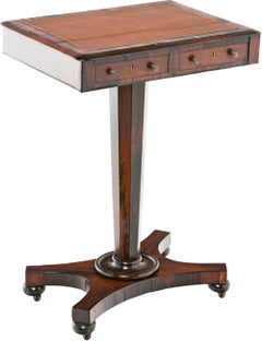 Early 19th Century Regency Rosewood Work Table, England.