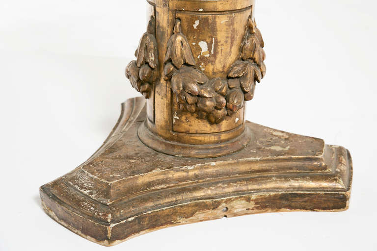 Baroque Vintage Venetian Carved and Gilt Torchere