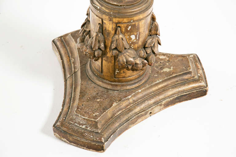 Vintage Venetian Carved and Gilt Torchere 2