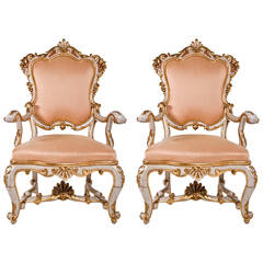 Vintage Venetian Pair of Chairs 2