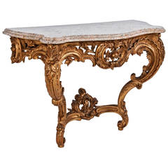 French Giltwood Console, circa 1900 French Giltwood Console, circa 1900
