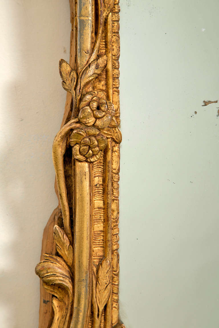 French Carved Gilt Wood Mirror 2