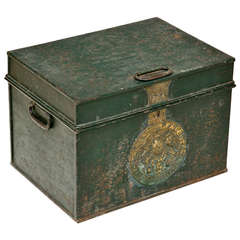 Antique 19th Century English Strong Box