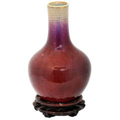 Antique Ox Blood Vase China circa 1860
