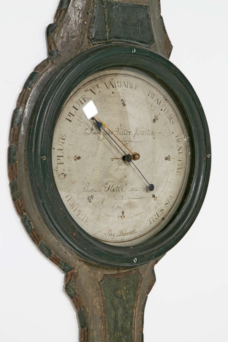 Wood 19th Century Barometer