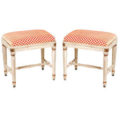 Swedish Gustavian Style Pair of Benches