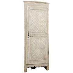 French Painted Corner Cabinet