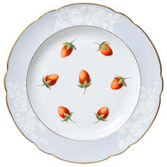 Old Spode 'Strawberry' Plate