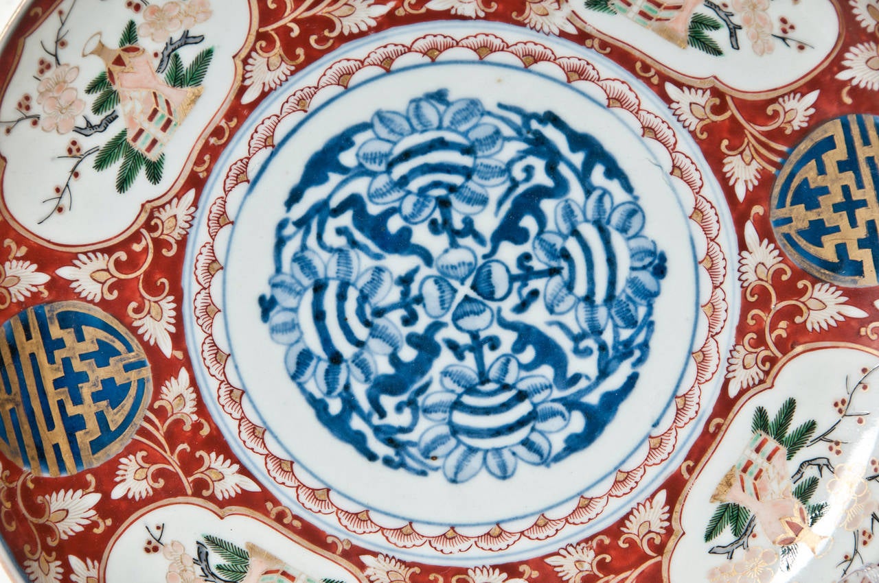 Ten Classic Japanese Porcelain Imari Plates c.1870 In Good Condition In San Francisco, CA