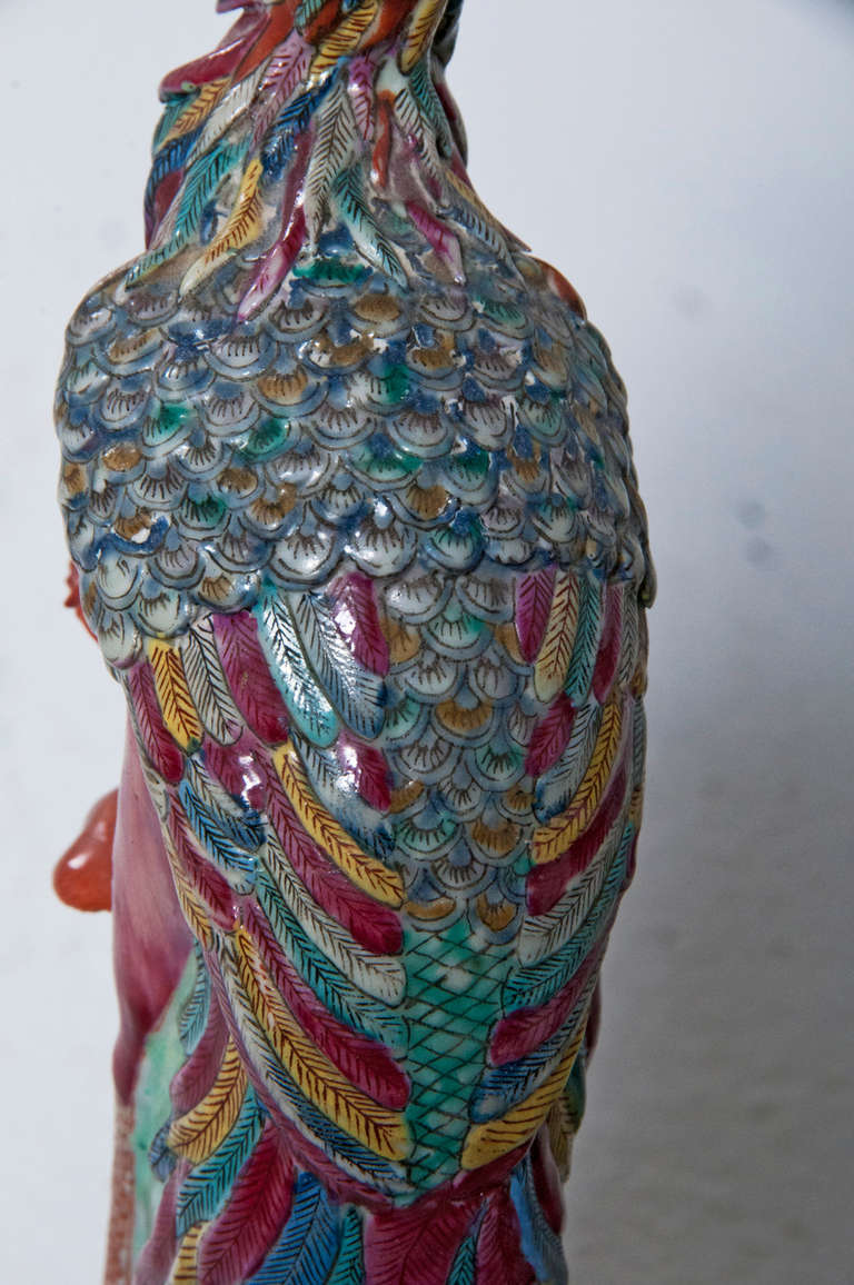 19th Century Pair of Phoenix Figurines, circa 1820