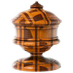 Victorian English Treen Covered Urn