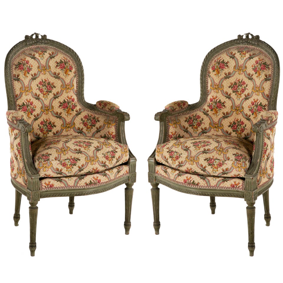 Pair of French Chairs (Bergeres)