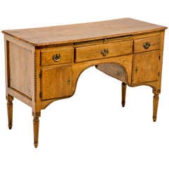 Rustic Northern Italian Walnut Desk / Writing / Dressing Table