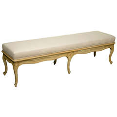 Long Painted Bench