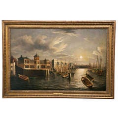 19th Century Painting of Thames
