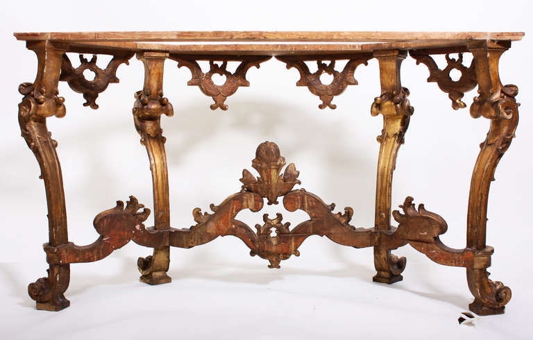 Italian Gilt Wood Console 2