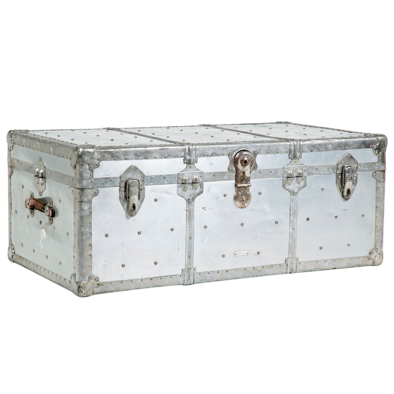 Vintage Metal Trunk at 1stDibs vintage metal trunks for sale, antique metal trunks, old metal