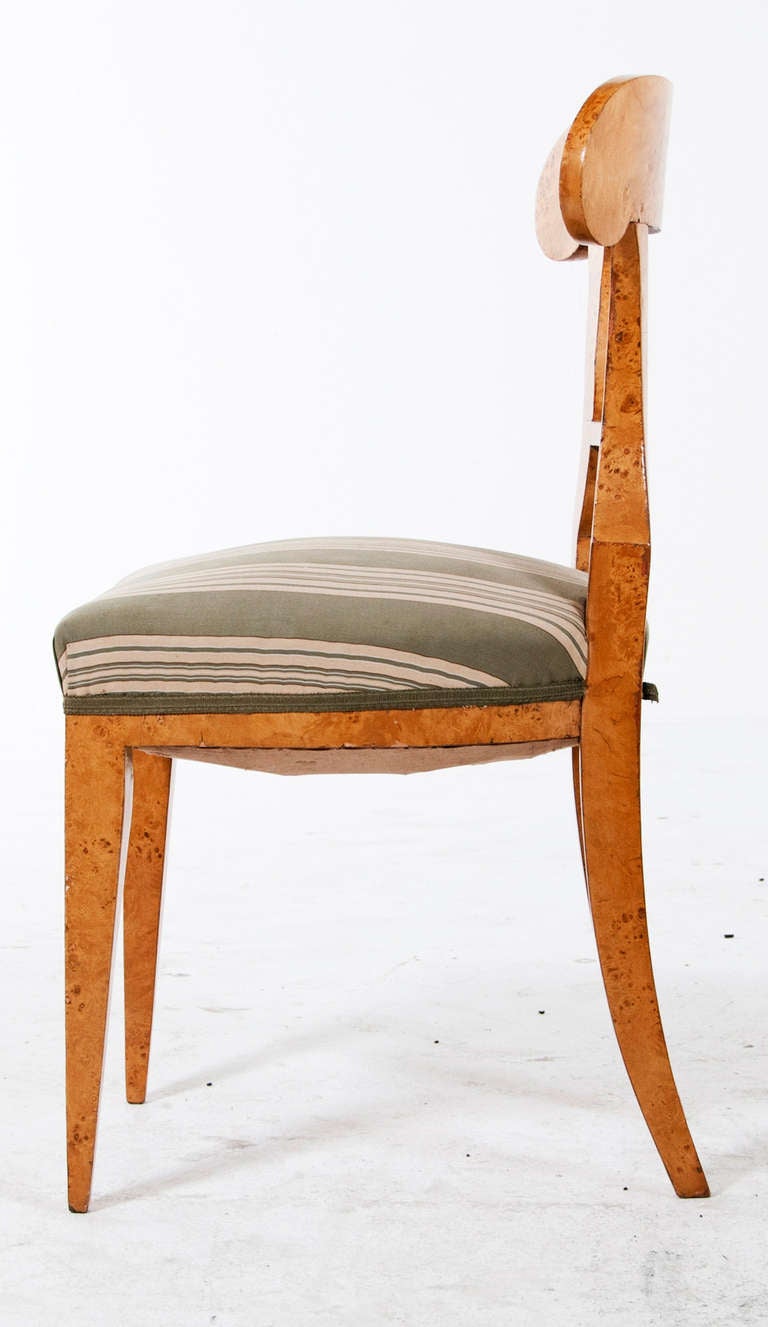 Biedermeier A 19th century Karelian Birch Russian Chair