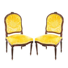 Louis XVI Walnut Chairs