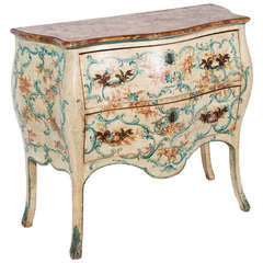 Pair of Italian Mid-20th century Painted Commodes 10